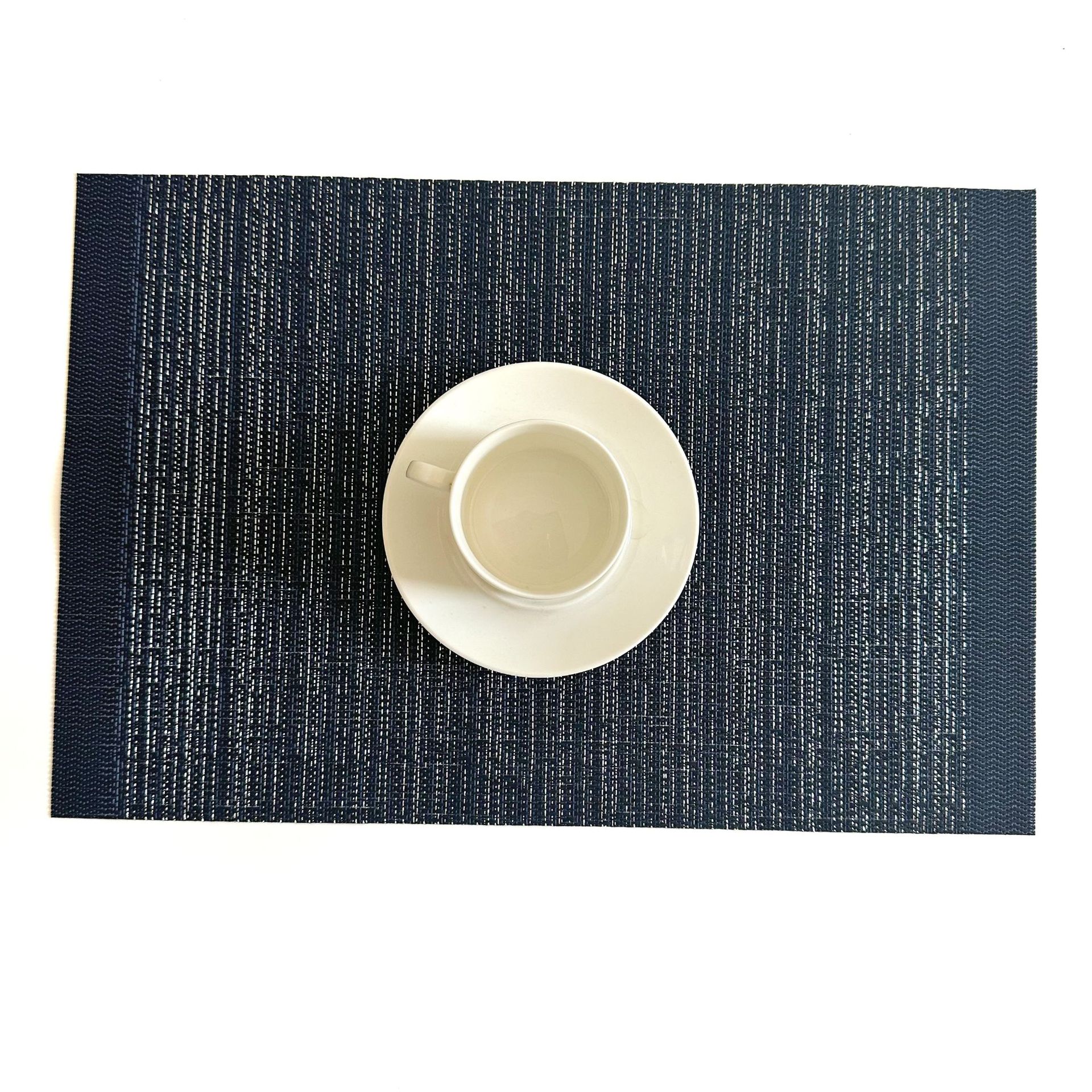 new gold silk pvc placemat hot selling foreign trade western-style placemat woven heat proof mat household hotel dining table cushion coaster mat
