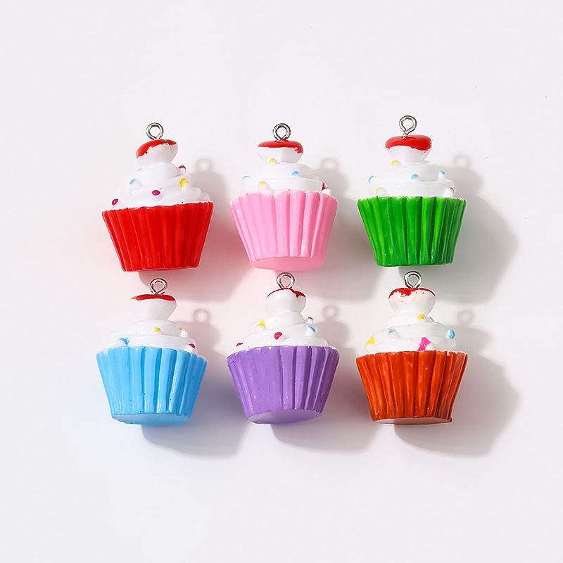 New Resin Accessories Candy Color Three-Dimensional Cake Candy Toy Series DIY Ornament Cream Small Cake Factory Wholesale