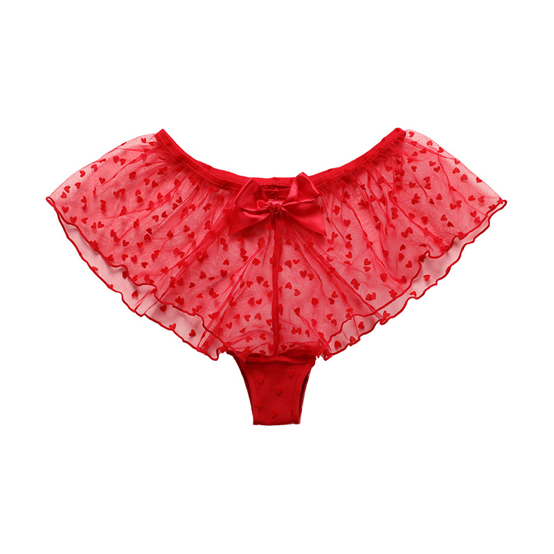 Sexy Butterfly Sexy Lace plus Size Boxer Red Underwear Women's Birth Year Women's Cotton Crotch Breathable Underwear