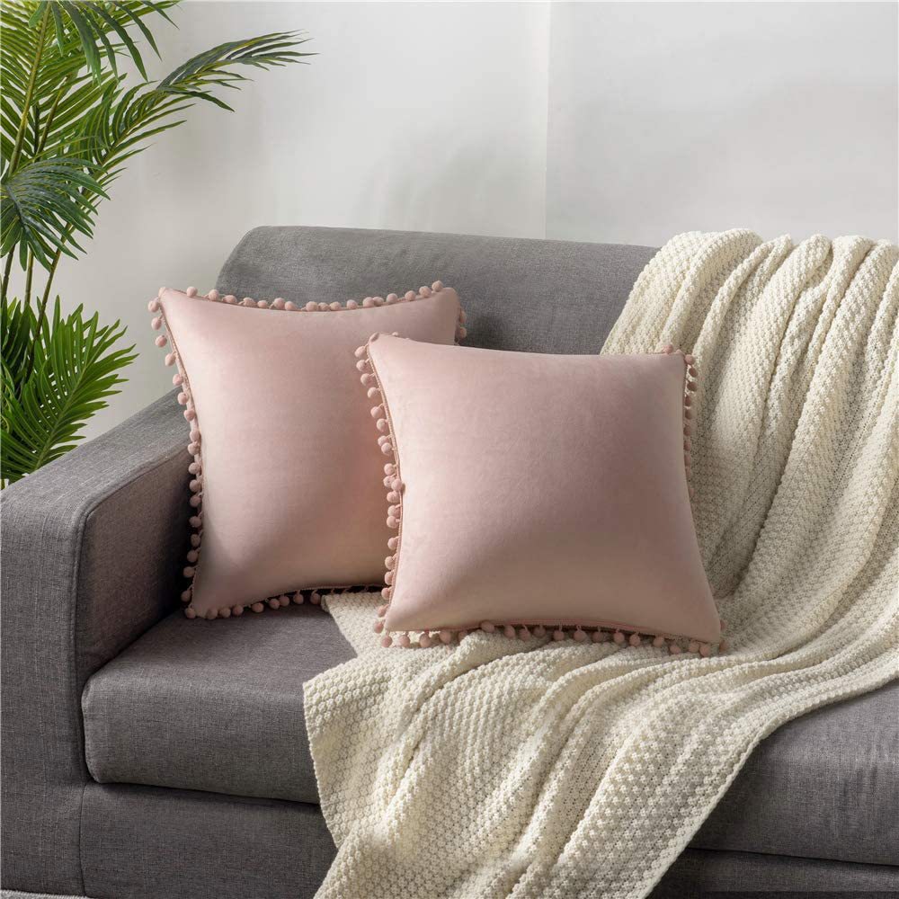 Fur Ball Pillow Ins European Simple Netherlands Velvet Velvet Pillow Cover Car Cushion Sofa Hand Warmer Throw Pillowcase