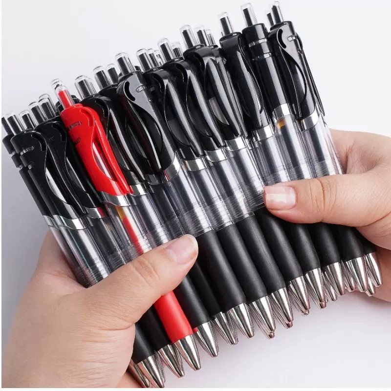 k35 press gel pen 0.5mm bullet office business signature pen learning student brush pen exam stationery