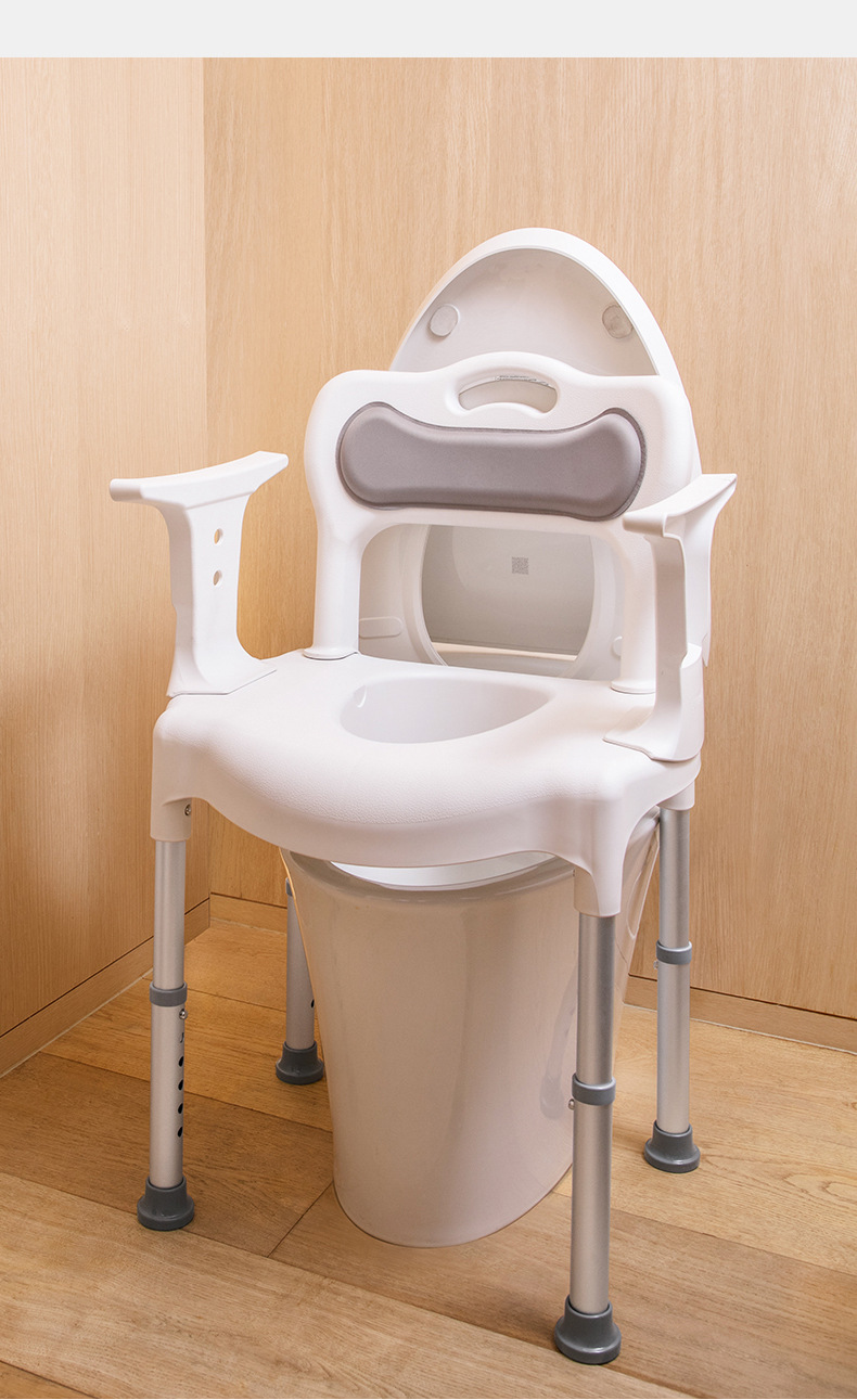 鱼跃老人坐便椅坐厕椅残疾人孕妇坐便器家用洗澡马桶凳坐厕h027a