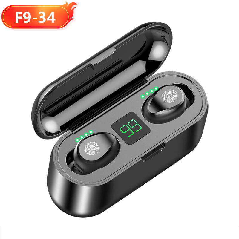 Cross-Border New Private Model F9-5C M10 Wireless Bluetooth Headset 5.3 E-Sports Games TWS Headset Factory Wholesale