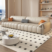DDC奶油风耳朵沙发组合现代简约大小户型客厅钢琴键直排