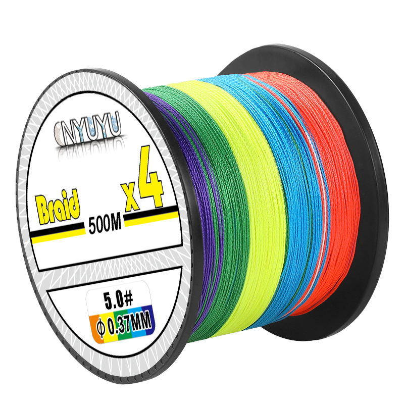 Dyneema Fish Line 4 Series 8 Series 9 Series Pe Wire Colorful 10 M One Color Cross-Border Goods 20 Old Factory Direct Supply
