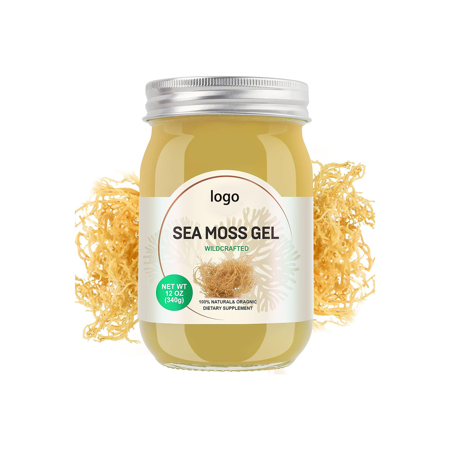 可贴 牌o em海藻膏 sea moss gel 维生素矿物质补充海藻凝胶跨境