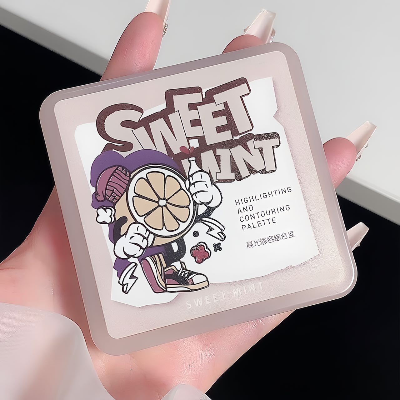 Sweet Mint Chess Plate Grid Gu Ka Style Repair Student Exquisite Repair Highlight Comprehensive Plate Makeup Palette Nose Shadow Flash