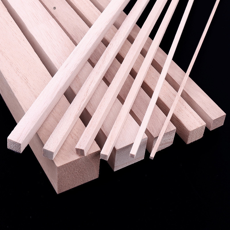 64成交6件松木条方木条实木小方条diy手工材料细木条子模型长条木棍条