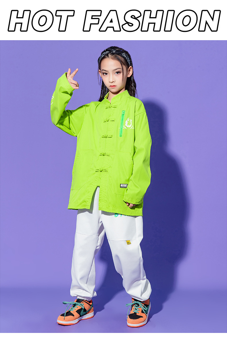 街舞国潮服套装男童帅气元旦儿童节演出服中国风女童走秀表演汉服