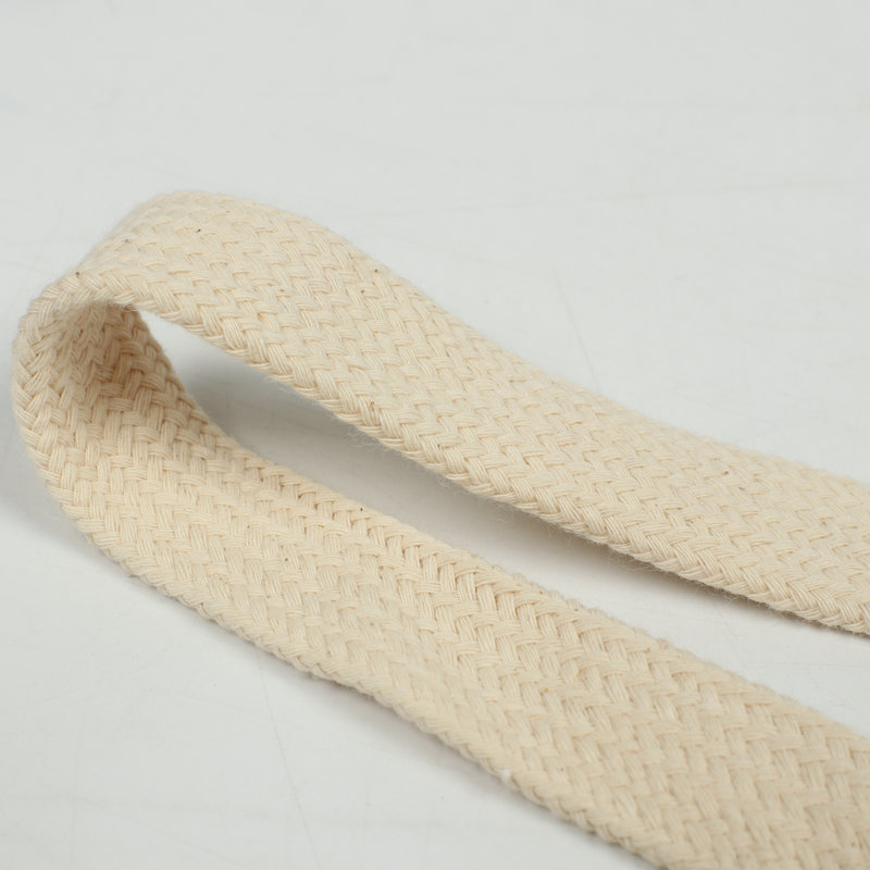 扁绳空心带双层棉带棉绳裤腰绳帽绳鞋带空心扁绳可染色定制织带