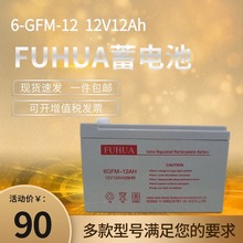 FUHUA蓄电池6-GFM-12AH童车喷雾器卷帘门电梯门禁UPS内置免维护