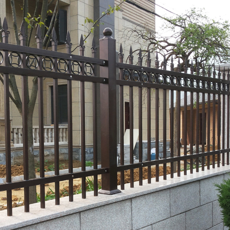 现货锌钢护栏小区别墅厂区学校户外隔离庭院围墙铁艺栅栏铁艺围栏