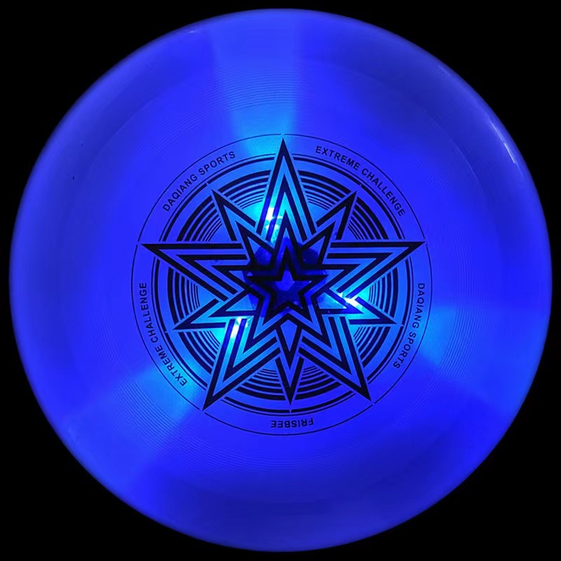 Light Frisbee Children's Outdoor Sports Luminous Flying Saucer Competitive Hand Throwing Swing Toy