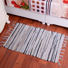 OP2B批发编织棉碎布条吸水地毯厨房客厅地垫茶几卧室床边榻榻米地
