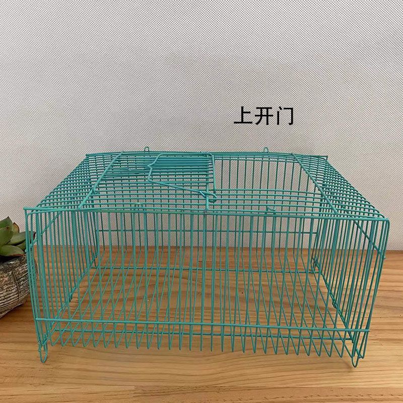 加粗密便携兔子仓鼠鹦鹉玉鸟荷兰鼠松鼠小鸡鸭运输大枕铁丝笼金属