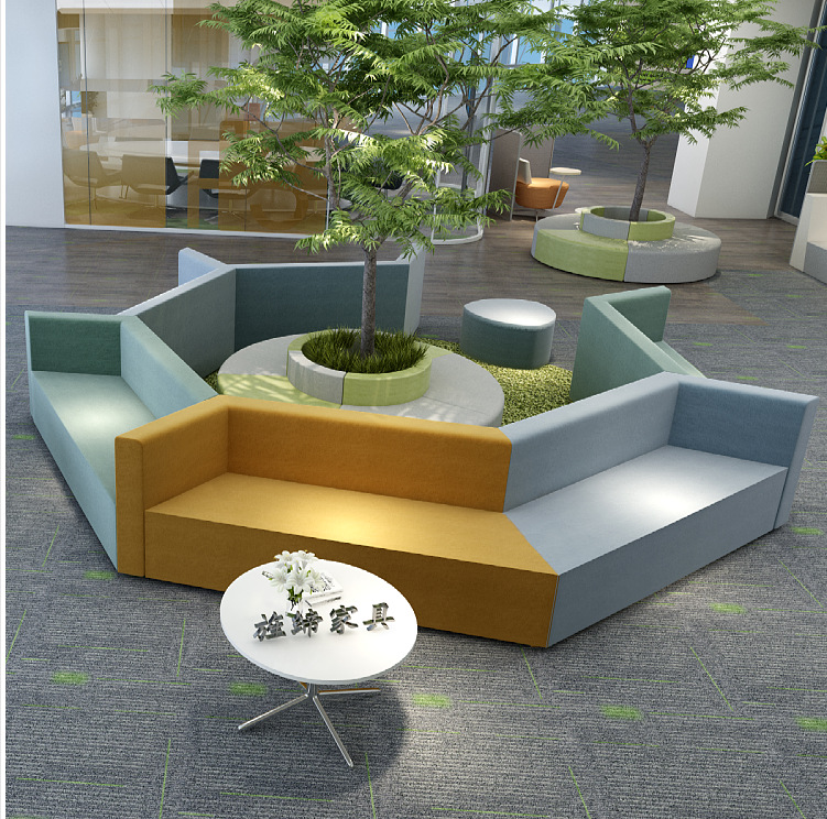 图书馆沙发阅览室沙发酒店等候区沙发公司前台沙发签约区沙发