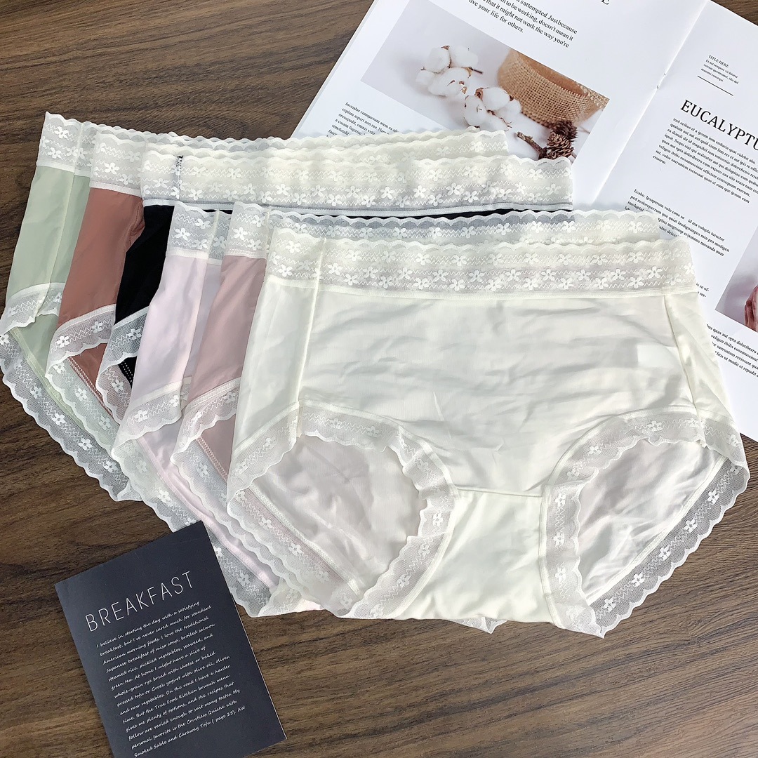 s525超弹锦纶冰丝面膜内裤紫杉醇抗菌三角裤品牌尾货女士内裤批发