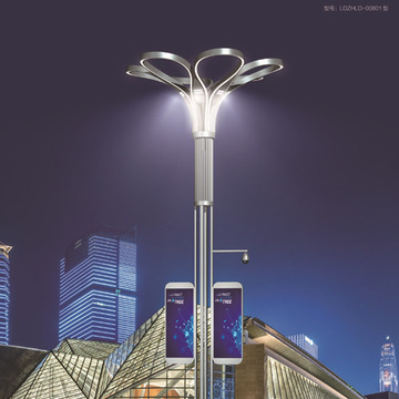 智慧路灯led显示屏路灯监控5g充电桩一体化智慧路灯系统城市照明