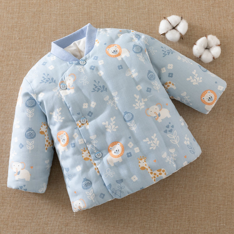 女童宝宝手工棉袄冬季 儿童加厚保暖外套 小孩婴儿棉衣上衣内胆