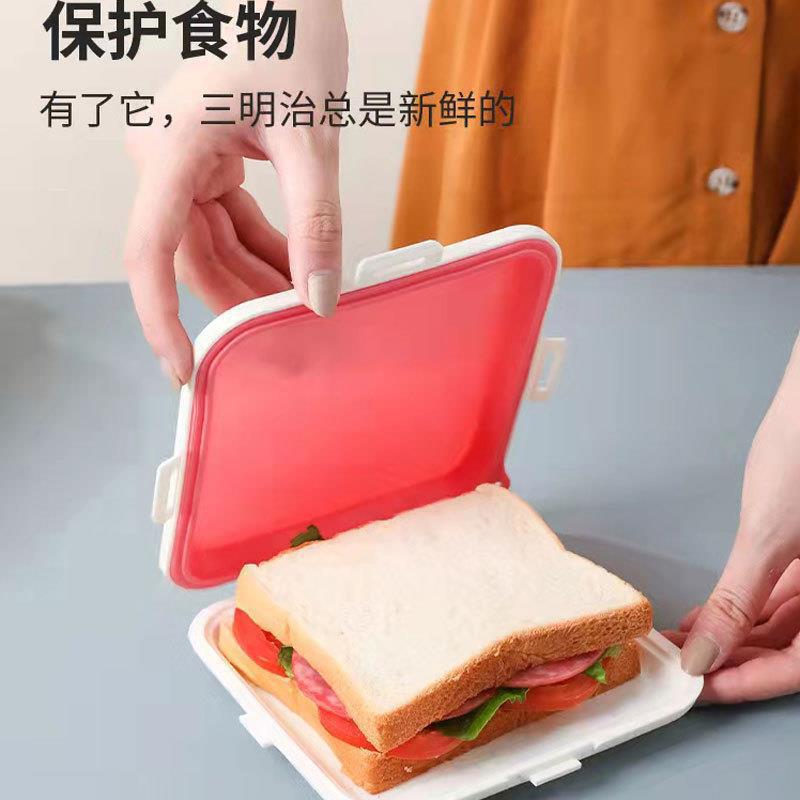 Cross-Border Sandwich Bread Preservation Storage Box Office Worker Student Portable Outdoor Lunch Box Heating Sealed