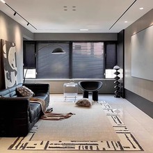 法式地毯客厅高级轻奢防水耐脏可擦沙发茶几毯现代简约卧室床边毯