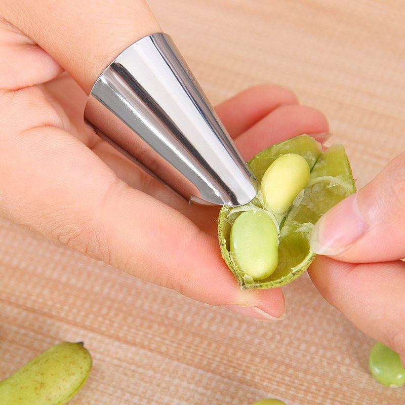 Nutcracker Peel Bean Iron Fingernail Cap Artifact Dial Rhombus Horn Broad Bean Pine Nuts Pistachio Cut-Proof Finger Protector