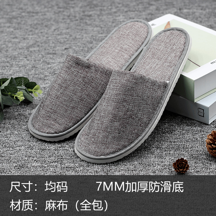 High-End Hotel Disposable Supplies Wholesale B & B Hotel Thickened Beauty Salon Soft Bottom Home Household Non-Slip Slippers