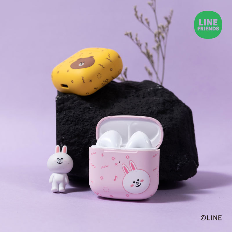 linefriends真无线蓝牙耳机正版联名布朗熊卡通降噪生日礼物颜值