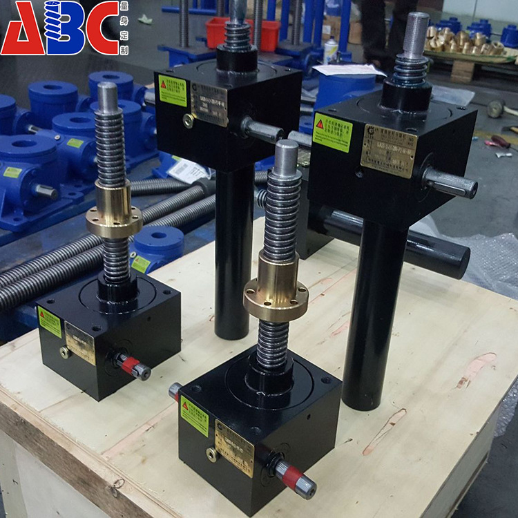 gsz光滑面梯形丝杆机构方壳微型螺旋丝杆升降 电动蜗轮丝杆升降机