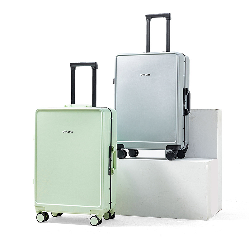 新款简约时尚拉链22寸学生行李箱密码锁大容量24寸旅行拉杆箱