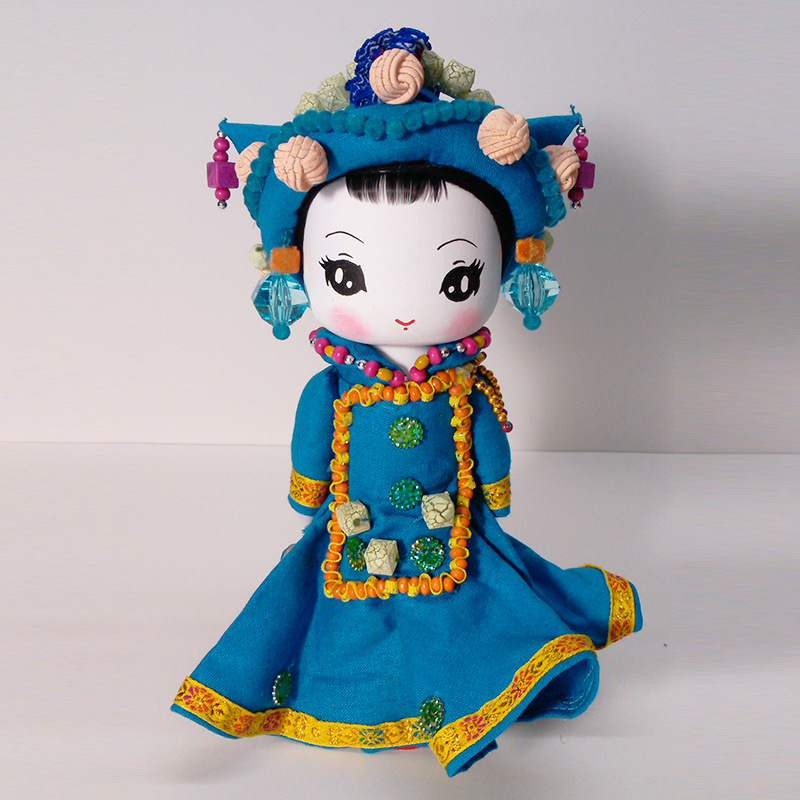 云南少数民族娃娃卡通玩偶摆件56个民族手工卡通民族娃娃工艺品