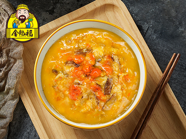 蟹粉汤底1000g蟹黄拌饭方可做加热速食商用外卖料理包捞饭盖浇饭