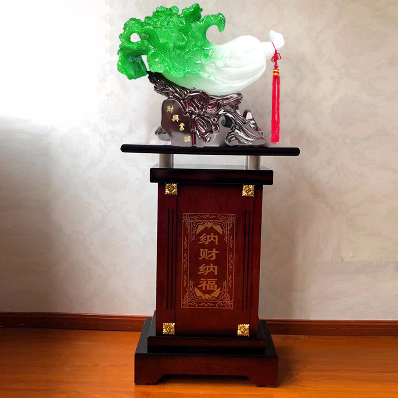 特大号玉白菜摆件办公室公司白菜落地装饰品新店饭店乔迁开业礼品