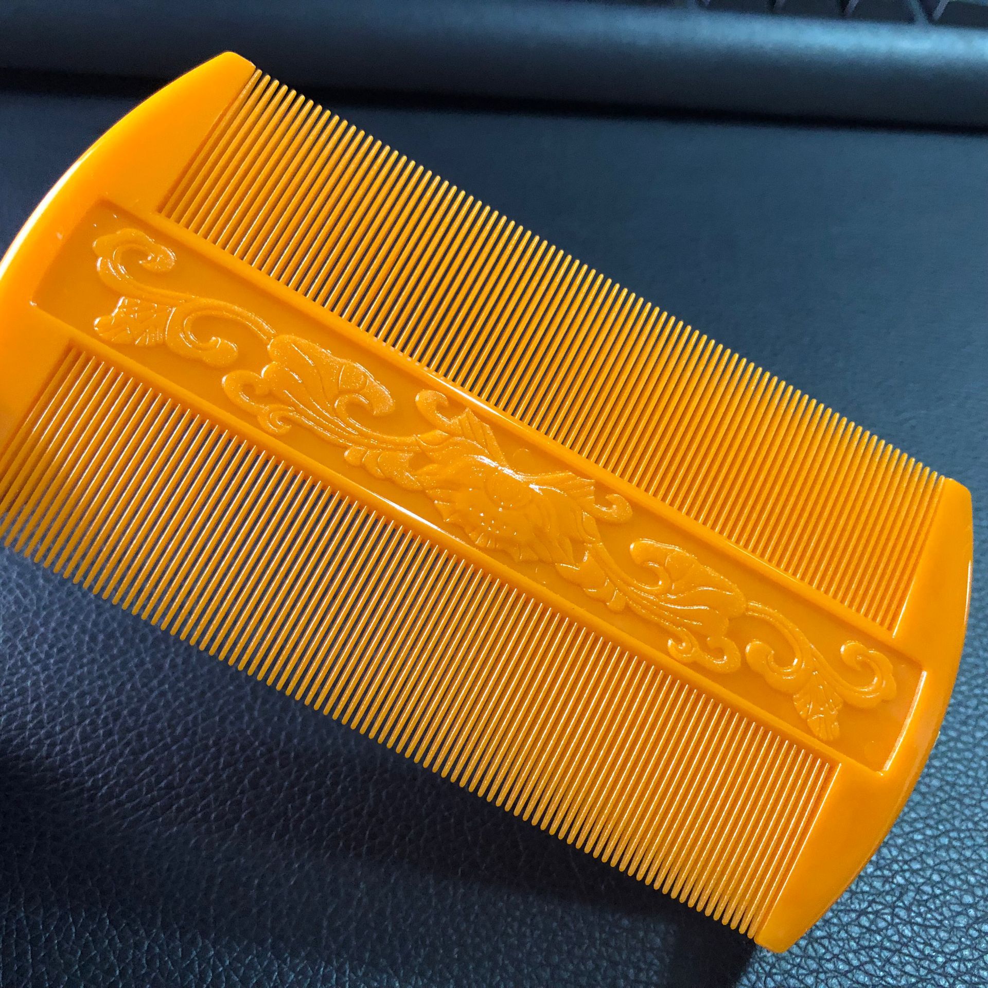 大号篦子加厚梳子美发梳虱子梳子超密细齿头皮屑清理按摩双面梳子