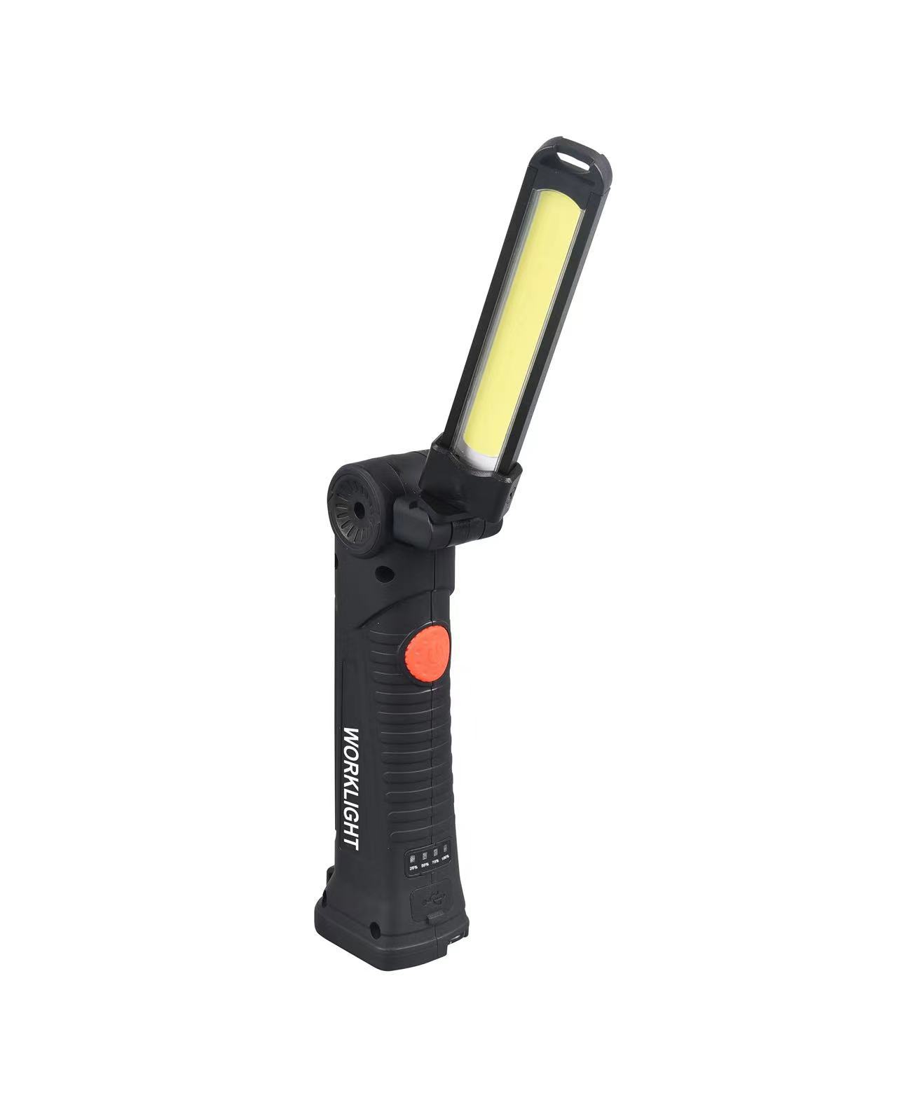 Work Light Auto Repair Maintenance Light Super Bright Strong Light Led with Magnet Strong Magnetic Car Repair Portable Rechargeable Lighting Flashlight