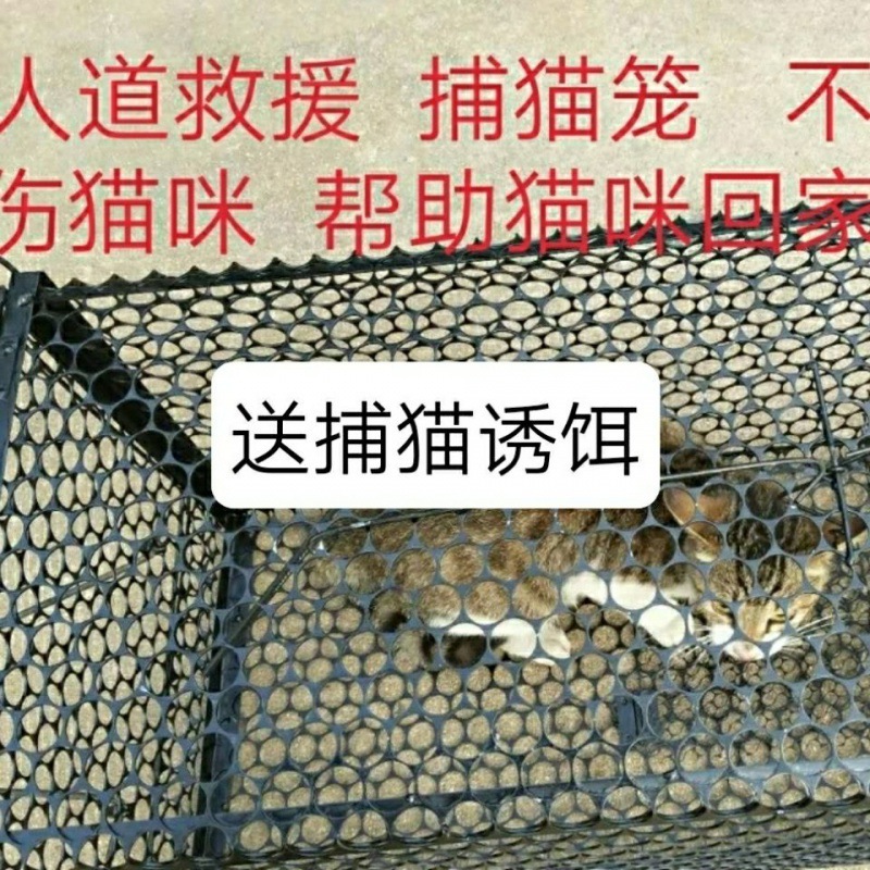 捕猫笼大号捉狗笼抓猫神器猫笼家用捕捉夹子捕寻猫笼人道救援