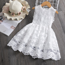 White Red Flower Girls Dresses 2022 Autumn Sleeeveless Weddi