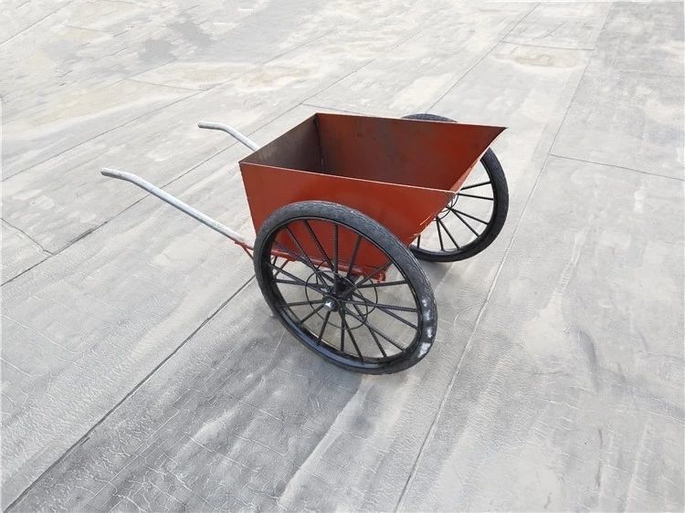 翻斗车工地超大号人力建筑家用农用运输养殖场喂料加厚二轮手推车