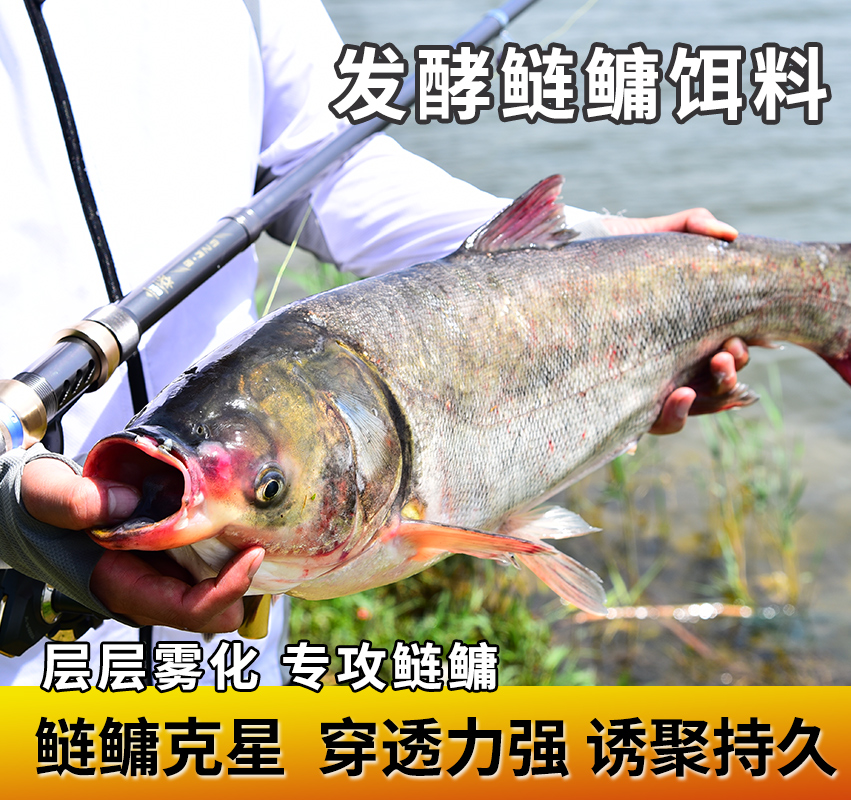 浮钓鲢鳙鱼饵大头胖头花浮钓白鲢抛竿水怪野钓爆炸钩水库饵料