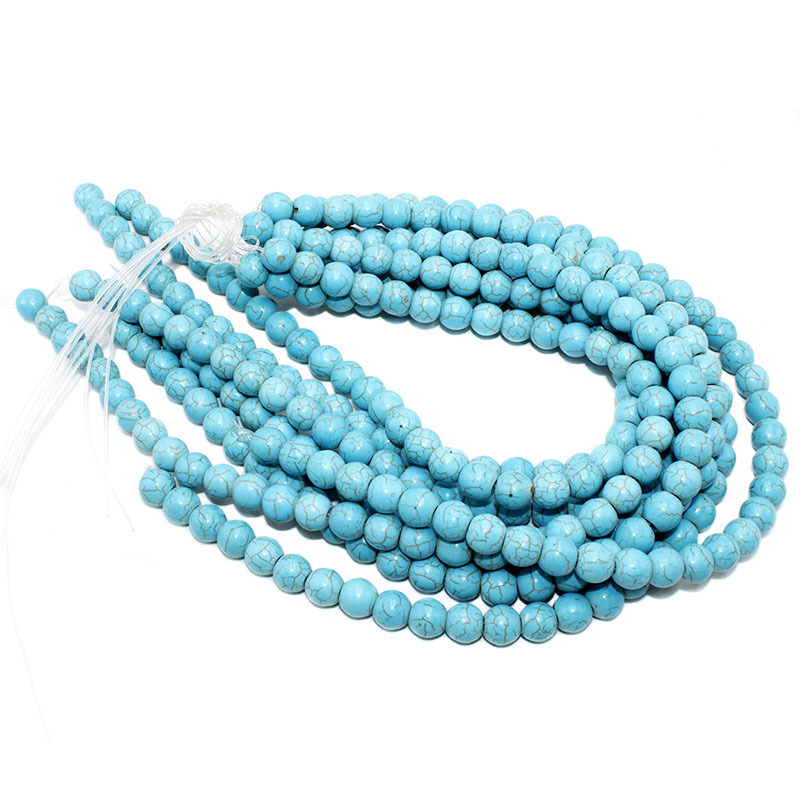 合成绿松石水滴仿绿松石裸石饰品配件合成彩色松石diy服装辅料