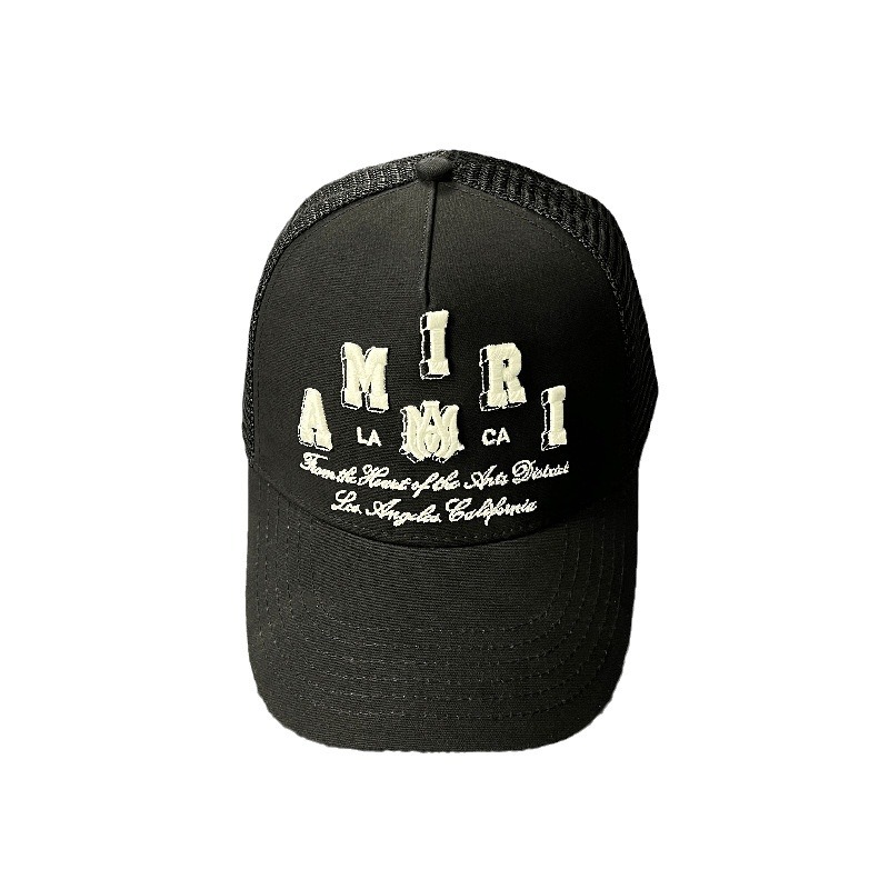 Amiri Hat Correct Version 3 Star Hat Truck Cap Summer for Men and Women Canvas Baseball Cap European and American Trucker Hat