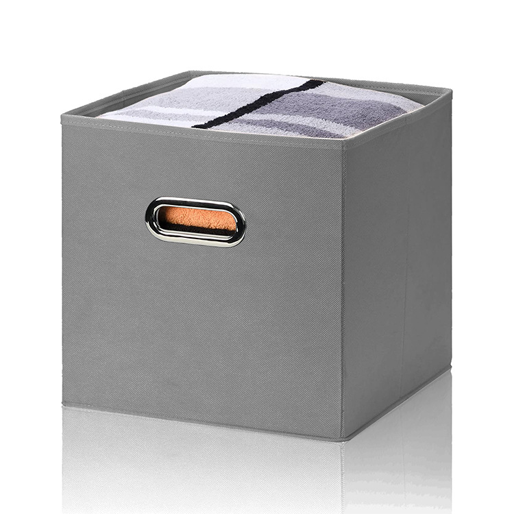 No Cover Cloth Storage Box Extra Large Hardware Handle Non-Woven Clothes Storage Box Home Organizing Box Amazon