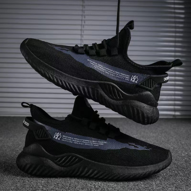 Factory Sneaker Wholesale Men's New Breathable Popular Spring and Autumn Sneakers Sneaker Flying Woven Casual Mesh Cloth Shoes Generation Hair