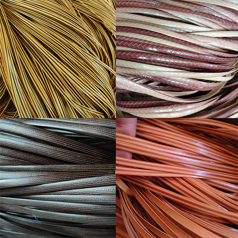 pe塑料仿藤条仿藤编材料手工diy收纳筐修补藤艺条材藤椅新编藤皮