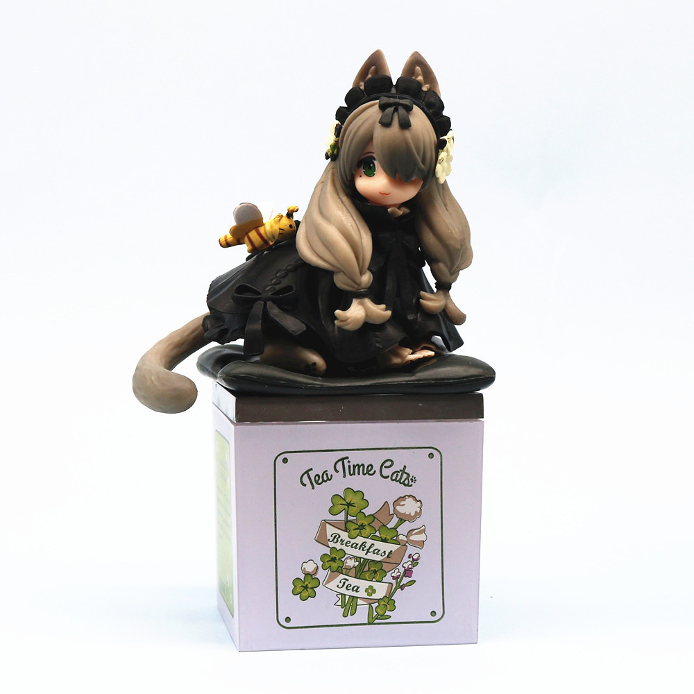 Ribose Star Shadow Method Lost Afternoon Tea Party Cat Hand Office Tea Caddy Cat Dragen-Li Hand Office Doll Model Decoration
