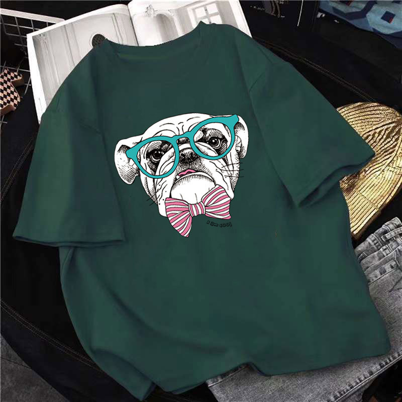 外贸货源卡通狗柯式烫画pet膜热转印衣服烫画贴 烫印logo印花烫图