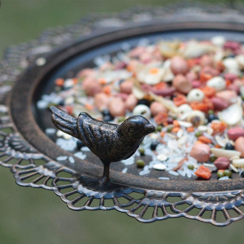 新型小鸟金属喂鸟器户外引鸟悬挂式野外布施喂食器阳台