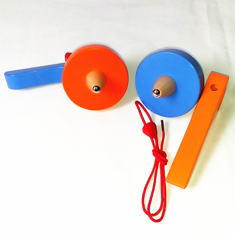 远达木制手柄拉线陀螺经典幼儿园游戏比赛道具儿童户外智力玩具
