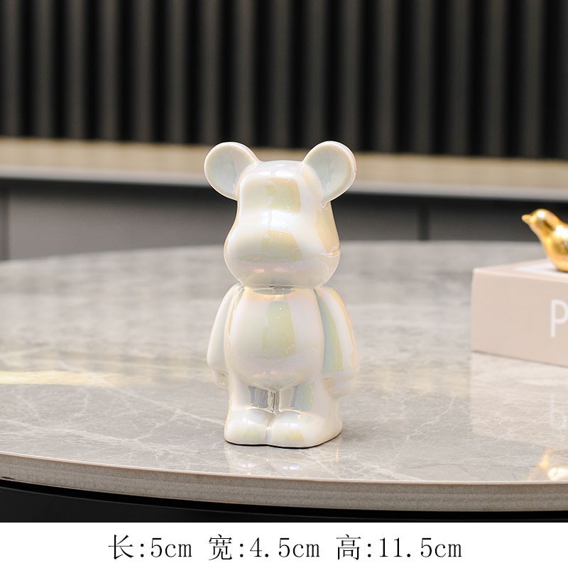 Creative Violent Bear Playing Football Decoration Hallway Living Room TV Cabinet Decorations Light Luxury Soft Decoration Gift Factory Wholesale