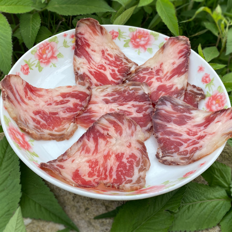 云南雪花牛干巴黄牛肉肥腌制风干500g保山腾冲特产肥瘦烤肉腊牛肉
